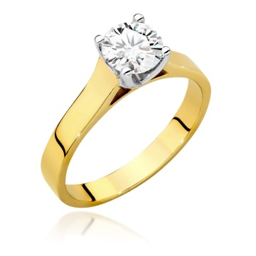 Inel Aur 14K cu Diamant de Laborator 0.70 ct - Img 1