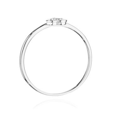 Inel Aur 14K cu Diamant Natural 0.02 ct - Img 11