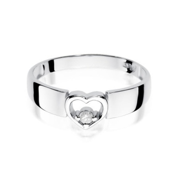 Inel Aur 14K cu Diamant Natural 0.04 ct - Img 5