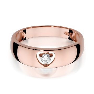 Inel Aur 14K cu Diamant Natural 0.10 ct - Img 9