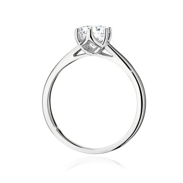 Inel Aur 14K cu Diamant Natural 0.70 ct - Img 6