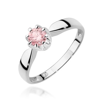 Inel Aur 14K cu Diamant Roz de Laborator 0.50 ct - Img 7
