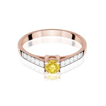 Inel Aur 14K cu Diamante de Laborator 0.45 ct - Img 6