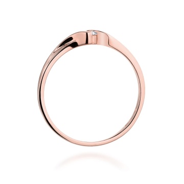 Inel Aur 14K cu Diamante Naturale 0.04 ct - Img 10
