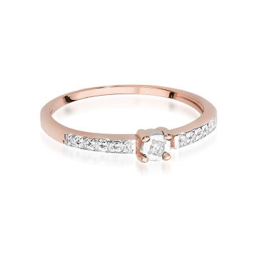 Inel Aur 14K cu Diamante Naturale 0.07 ct - Img 9