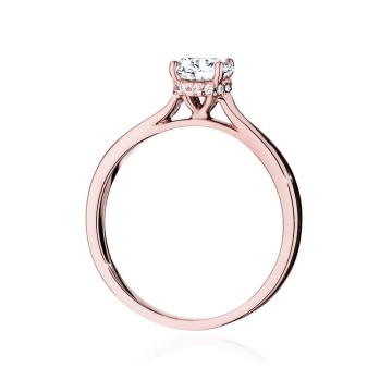Inel Aur 14K cu Diamante Naturale 0.76 ct - Img 9
