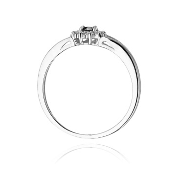 Inel Aur 14K cu Diamante Naturale Albe si Negre 0.21 ct - Img 11