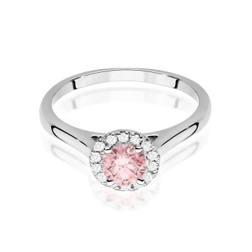 Inel Aur 14K cu Diamante Roz de Laborator 0.62 ct - Img 10