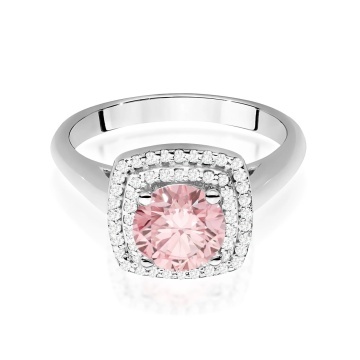 Inel Aur 14K cu Diamante Roz de Laborator 1.28 ct - Img 10