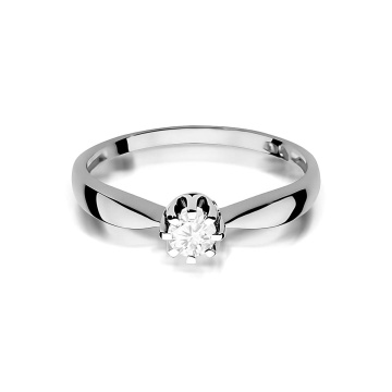 Inel Aur 9K cu Diamant de Laborator 0.20 ct - Img 6