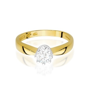 Inel Aur 9K cu Diamant de Laborator 0.30 ct - Img 2