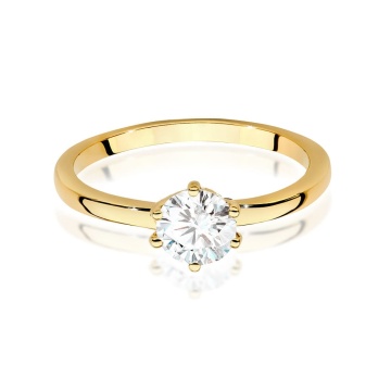 Inel Aur 9K cu Diamant de Laborator 0.70 ct - Img 2