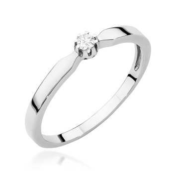 Inel Aur 9K cu Diamant Natural 0.04 ct - Img 5