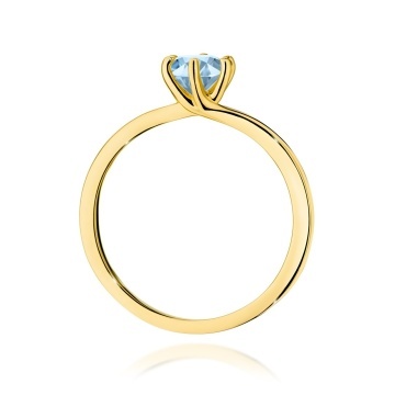 Inel Aur 9K cu Diamant Natural 0.50 ct - Img 3