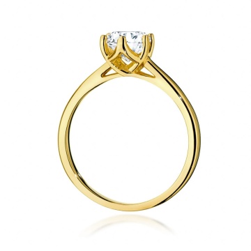 Inel Aur 9K cu Diamant Natural 1.00 ct - Img 3