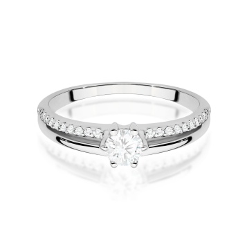 Inel Aur 9K cu Diamante de Laborator 0.40 ct - Img 5
