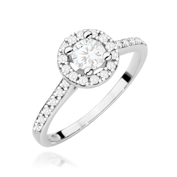 Inel Aur 9K cu Diamante de Laborator 0.52 ct - Img 4