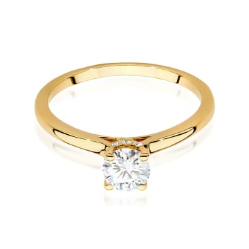 Inel Aur 9K cu Diamante de Laborator 0.56 ct - Img 2