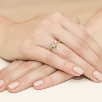 Inel Aur 9K cu Diamante de Laborator 0.70 ct - Img 4