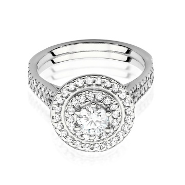 Inel Aur 9K cu Diamante de Laborator 1.01 ct - Img 5