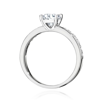 Inel Aur 9K cu Diamante de Laborator 1.24 ct - Img 6