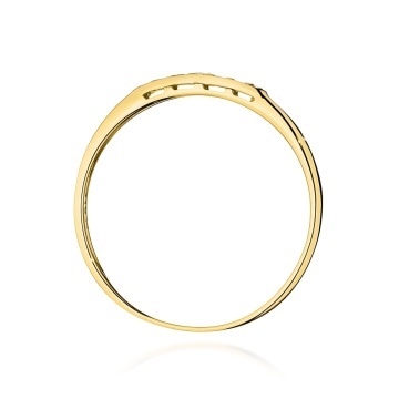 Inel Aur 9K cu Diamante Naturale 0.10 ct - Img 3
