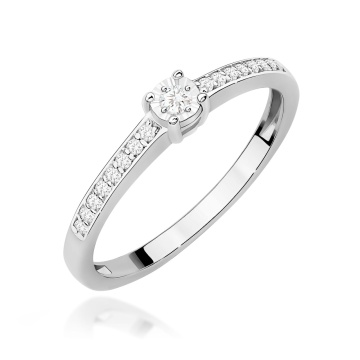 Inel Aur 9K cu Diamante Naturale 0.11 ct - Img 5