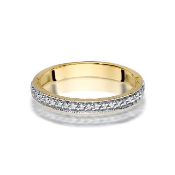 Inel Aur 9K cu Diamante Naturale 0.11 ct - Img 2