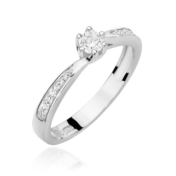 Inel Aur 9K cu Diamante Naturale 0.20 ct - Img 5