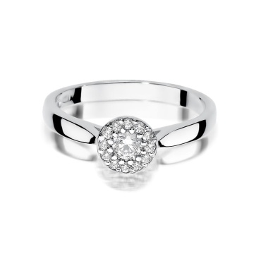 Inel Aur 9K cu Diamante Naturale 0.22 ct - Img 6