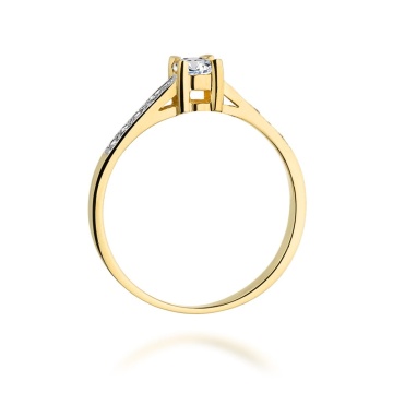 Inel Aur 9K cu Diamante Naturale 0.45 ct - Img 3
