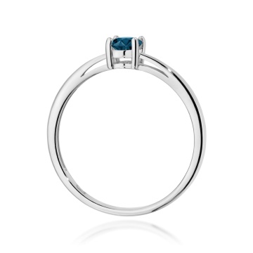 Inel Aur 9K cu Topaz London Blue 0.50 ct - Img 7