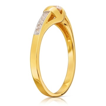 Inel de aur cu zirconiu cubic. 333 2.W37A - Img 2