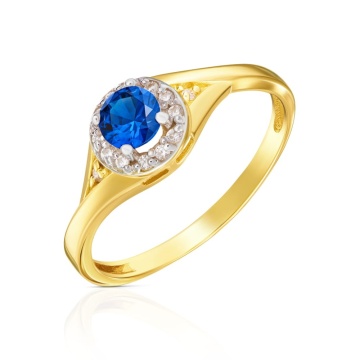 Inel Lady Glamour din aur, piatra safir pr. 333 1.530n - Img 6