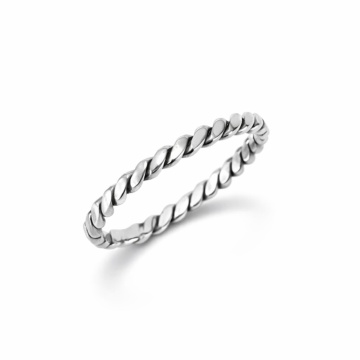 Inel Rope Minimal din Argint 925 - Img 2