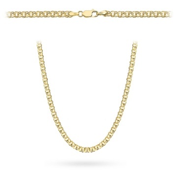 Lanț Aur 14K - Zale Garibaldi - 60 cm - Img 2