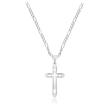 Lănțișor cu pandantiv Men Faith din Argint 925