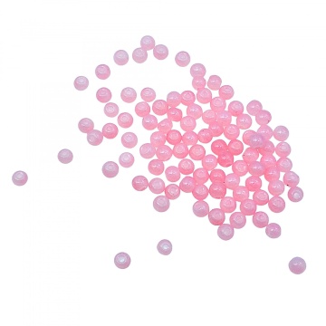 Margele de sticla, rotune, netede 4mm roz ~ aprox 270 buc