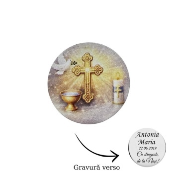 Monedă Argint Kolorino pentru Botez – Cruciuliță