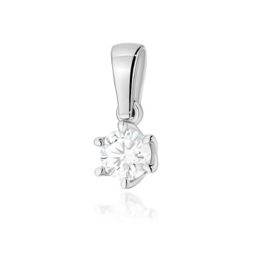 Pandantiv Aur 14K cu Diamant de Laborator 0.40 ct - Img 6