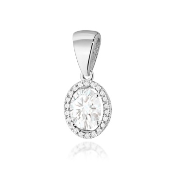 Pandantiv Aur 14K cu Diamante de Laborator 2.11 ct - Img 5