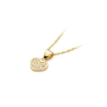 Pandantiv Aur 14K cu Diamante Naturale 0.15 ct - Img 2