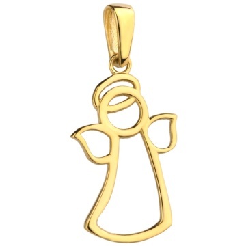 Pandantiv Aur 14K cu Ingeras - Img 2