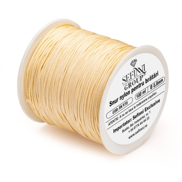 Rola snur 100m x 0.8mm - bej latte - Img 1