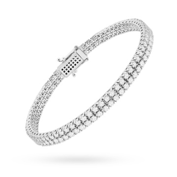 Bratara Aur 14K cu Diamante de Laborator 2.96 ct - Img 4