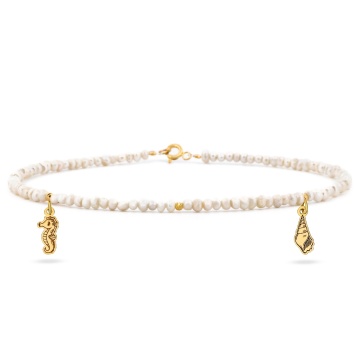Brățară de picior Pure Pearls cu perle de cultură de 2,5 mm și aur 14K
