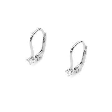 Cercei Aur 14K cu Diamant Natural 0.07 ct - Img 4