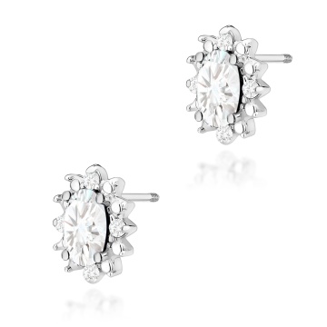 Cercei Aur 14K cu Diamante de Laborator 0.54 ct Filet cu Protectie - Img 5