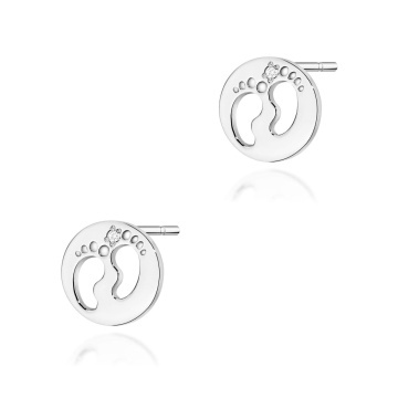 Cercei Aur 14K cu Diamante Naturale 0.01 ct - Img 5