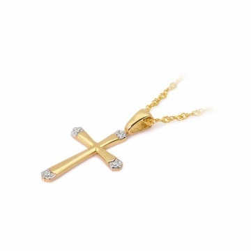 Cercei Aur 14K cu Diamante Naturale 0.02 ct - Img 4